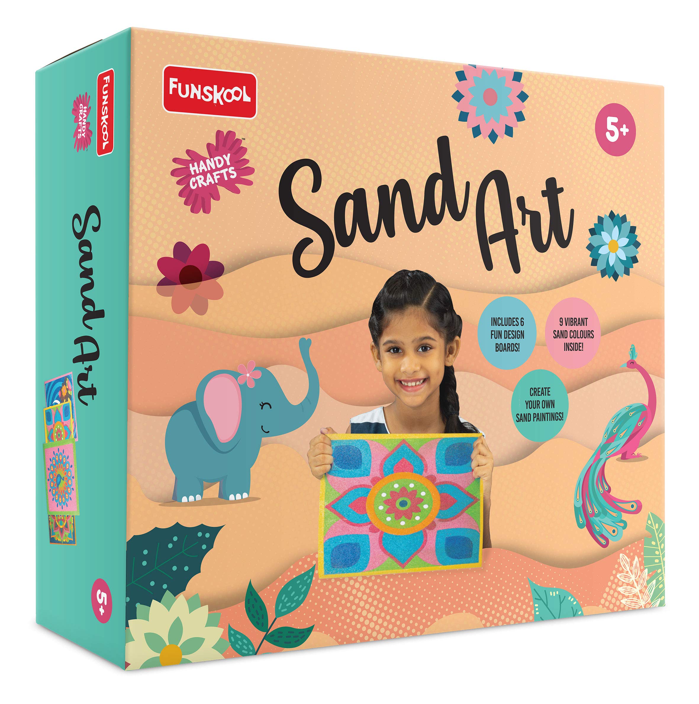 Buy Handycrafts Funskool Sand Art Kit, 6 Different Designs, DIY